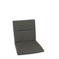 SESSELAUFLAGE Uni  - Graphitfarben, Basics, Textil (46/3/89cm)