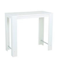 BARTISCH rechteckig Weiß  - Weiß, MODERN, Holzwerkstoff/Metall (120/58/108cm) - Carryhome