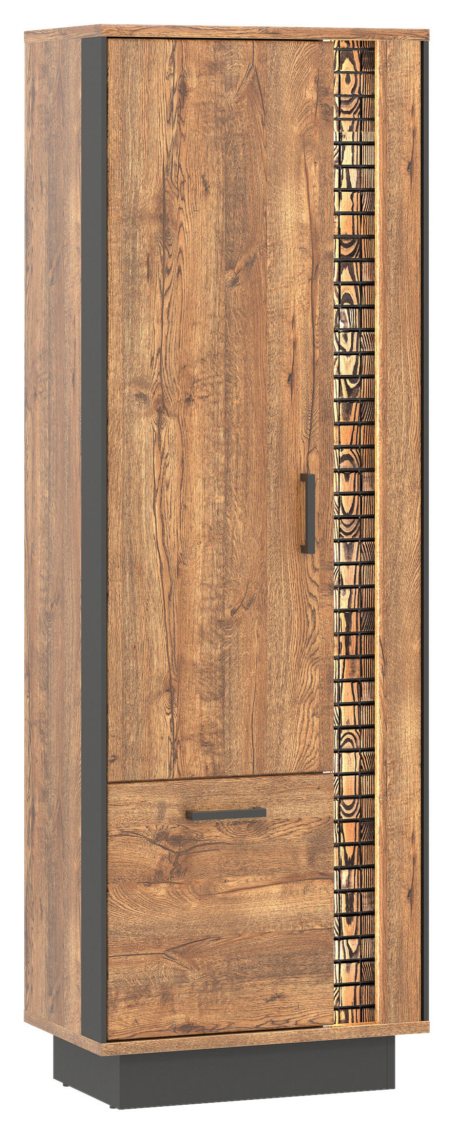 HIGHBOARD  in  - Eichefarben/Schwarz, Design, Holzwerkstoff/Kunststoff (192/64/40cm) - MID.YOU