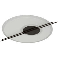 LED-DECKENLEUCHTE 33,5 W    50/37,2/5,5 cm  - Weiss/Braun, Lifestyle, Kunststoff/Metall (50/37,2/5,5cm) - Novel