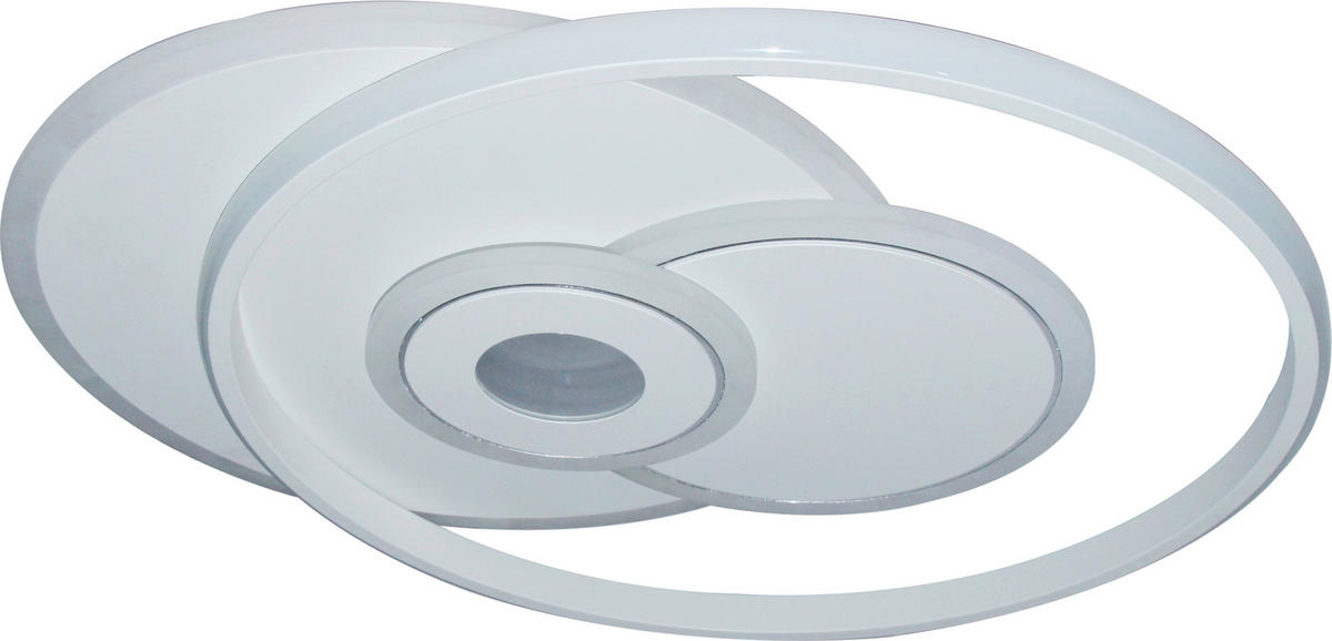 STROPNÍ LED SVÍTIDLO, 50,3/42,5/6 cm - bílá, Trend, kov/plast (50,3/42,5/6cm) - Novel