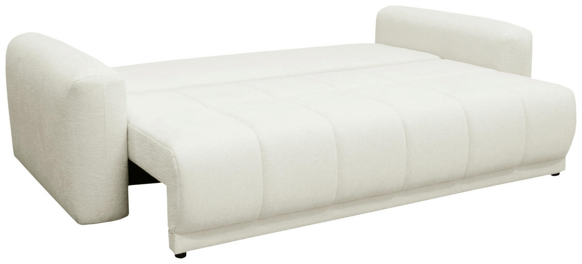 SCHLAFSOFA in Weiß  - Schwarz/Weiß, Design, Holz/Textil (245/90/117cm) - MID.YOU