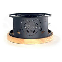 RECHAUD Heidi Cheese Line: Alpen  - Hellbraun/Schwarz, Basics, Holz/Metall (24cm) - Heidi Cheese Line