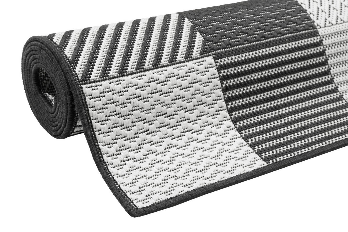 OUTDOORTEPPICH 200/290 cm Esprit Schwarz, Weiß  - Schwarz/Weiß, KONVENTIONELL, Textil (200/290cm) - Esprit