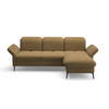 ECKSOFA Olivgrün Flachgewebe  - Schwarz/Olivgrün, KONVENTIONELL, Textil/Metall (264/198cm) - Sit & More