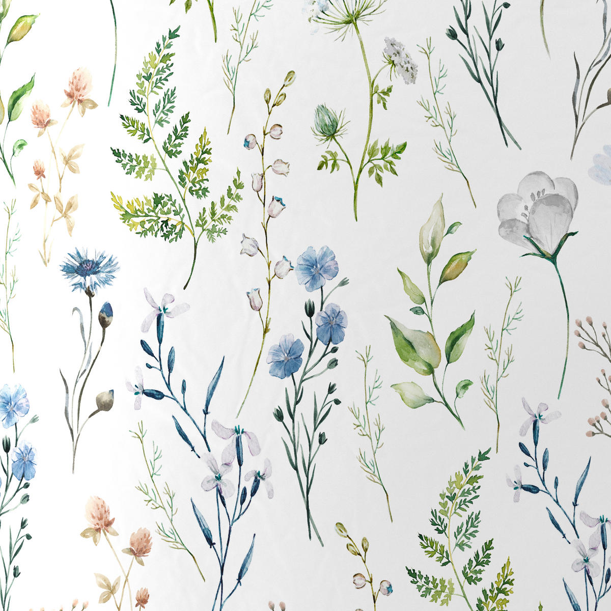 OBOJESTRANSKA POSTELJNINA FLORA 140/200 cm saten večbarvno  - večbarvno, Basics, tekstil (140/200cm) - Esposa