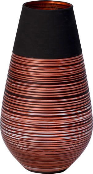 VÁZA, sklo, 18 cm - hnědá, Lifestyle, sklo (18cm) - Villeroy & Boch