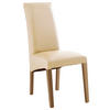 STUHL  in Lederlook  - Beige/Buchefarben, Konventionell, Holz/Textil (47/102/57cm) - Carryhome