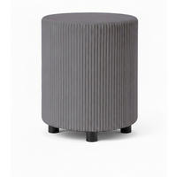 POUF in Anthrazit Textil  - Anthrazit, Design, Textil (38/46/38cm) - MID.YOU