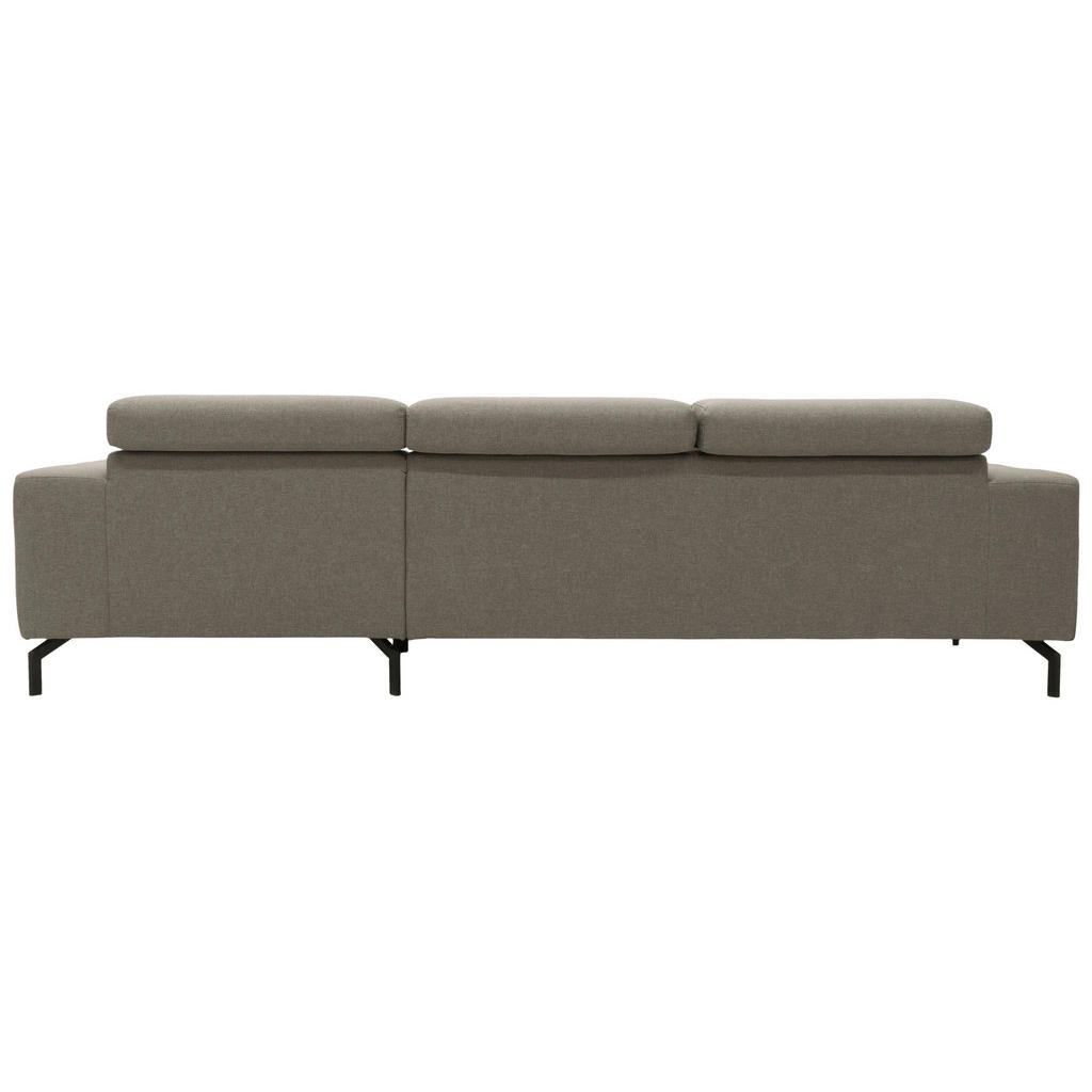 Thumbnail - Mid.you Ecksofa, Silber, Textil, Uni, 3-Sitzer, Ottomane rechts, L-Form, 292x175 cm, Made in EU, FSC Mix, Rücken echt, W...