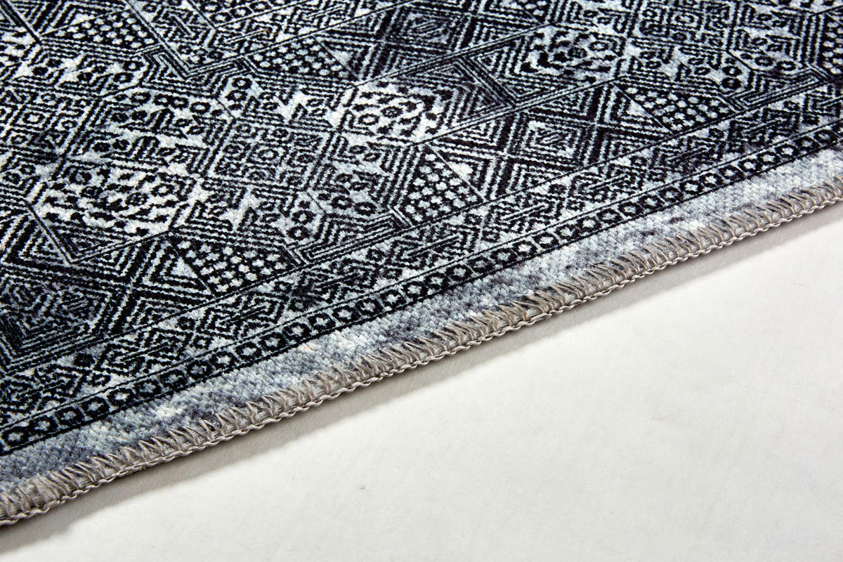 FLACHWEBETEPPICH 160/230 cm Piper Anthrazit, Schwarz rechteckig  - Anthrazit/Schwarz, Basics, Textil (160/230cm) - Astra