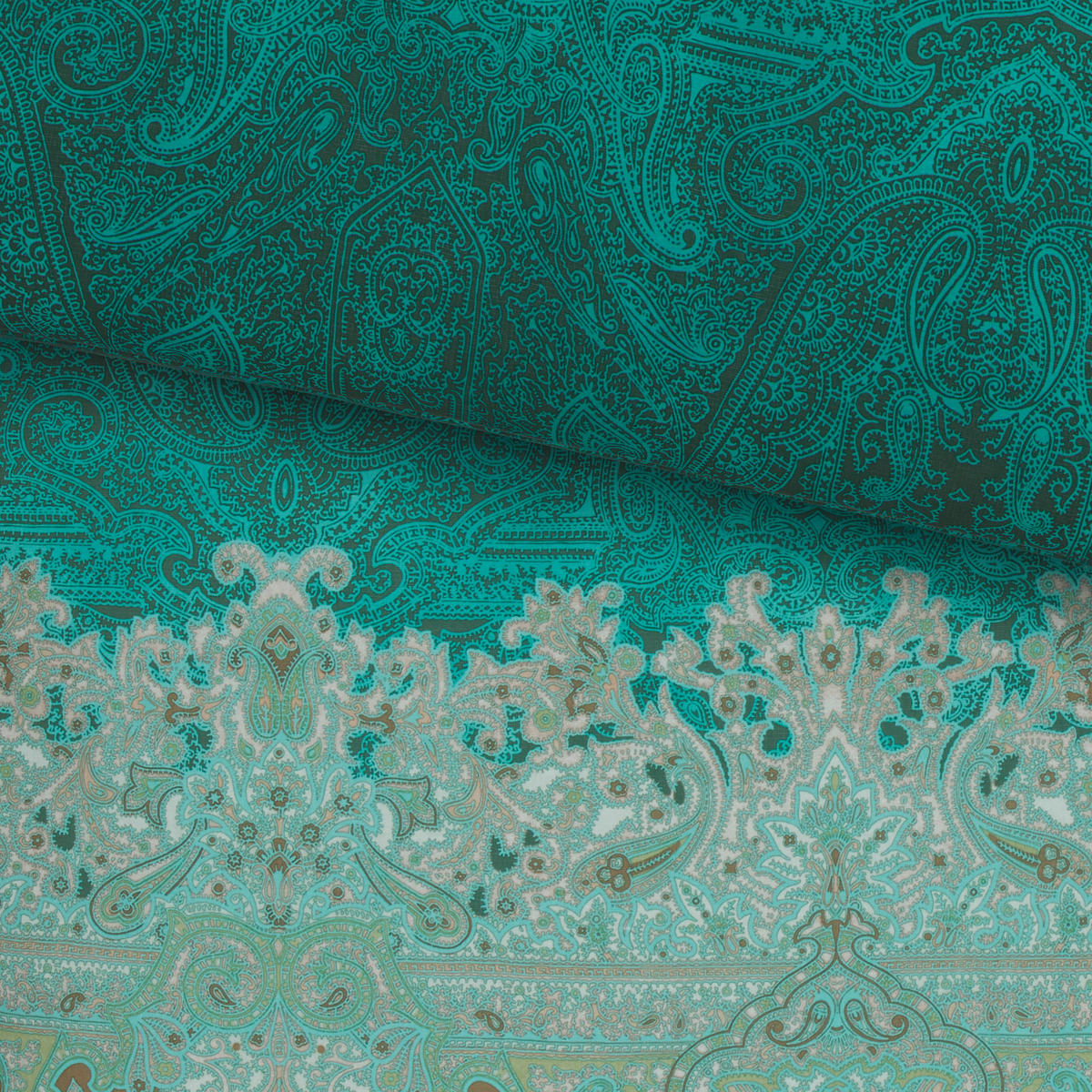 POSTEĽNÁ BIELIZEŇ, satén, lesná zelená, 140/200 cm - lesná zelená, Basics, textil (140/200cm) - Bassetti