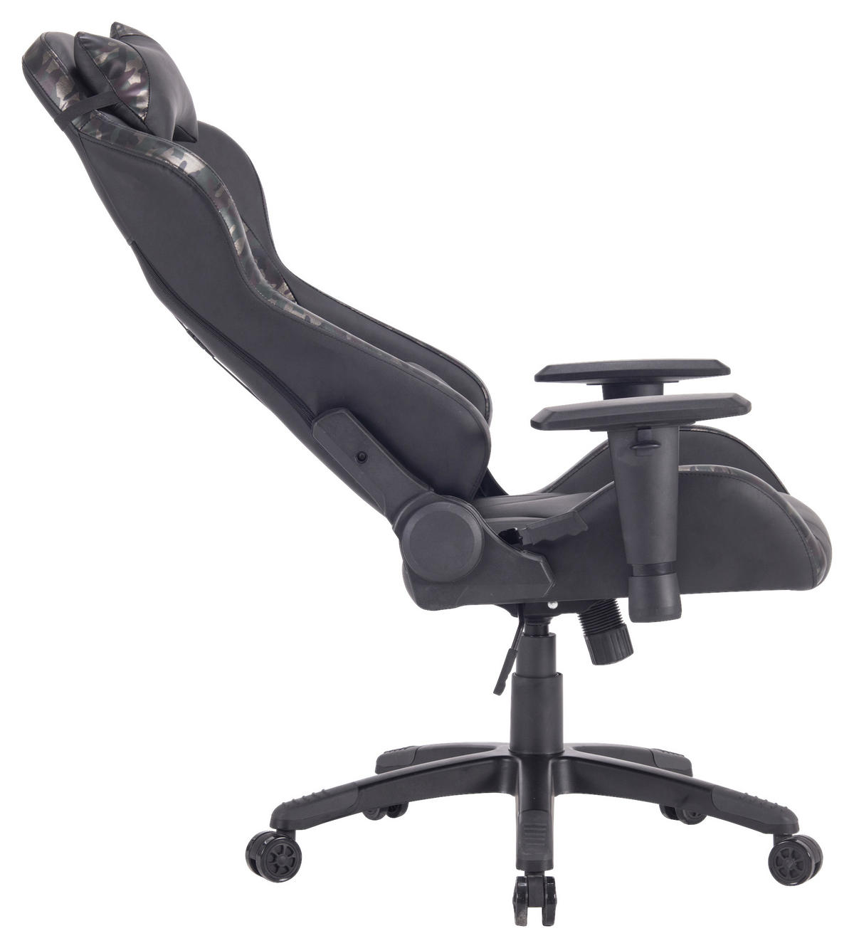 GAMINGSTUHL Grün, Schwarz Metall, Kunststoff, Textil   - Schwarz/Grün, MODERN, Kunststoff/Textil (68/124-134/60cm) - MID.YOU