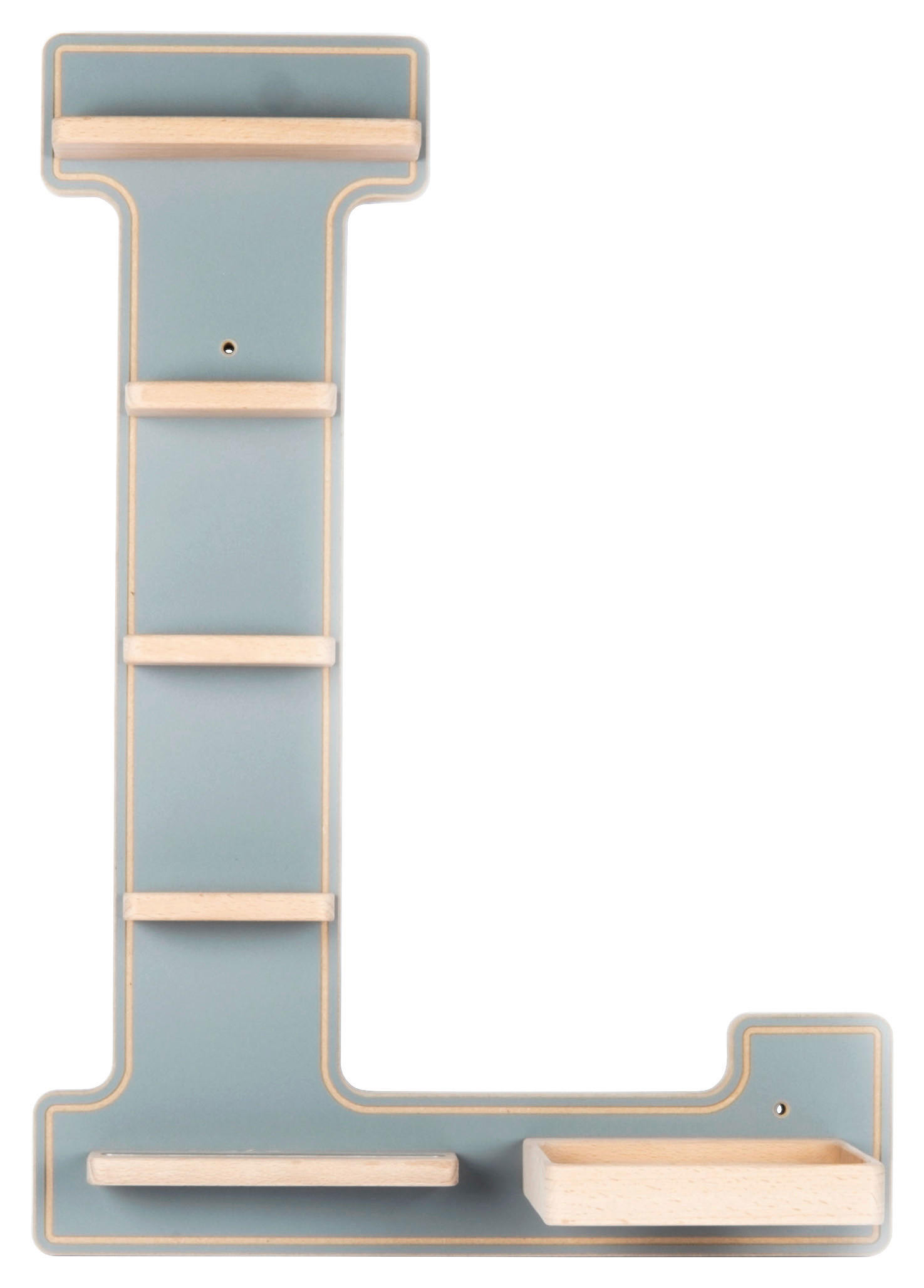 KINDERREGAL  - Grau, Modern, Holzwerkstoff (38/54/19cm) - MID.YOU