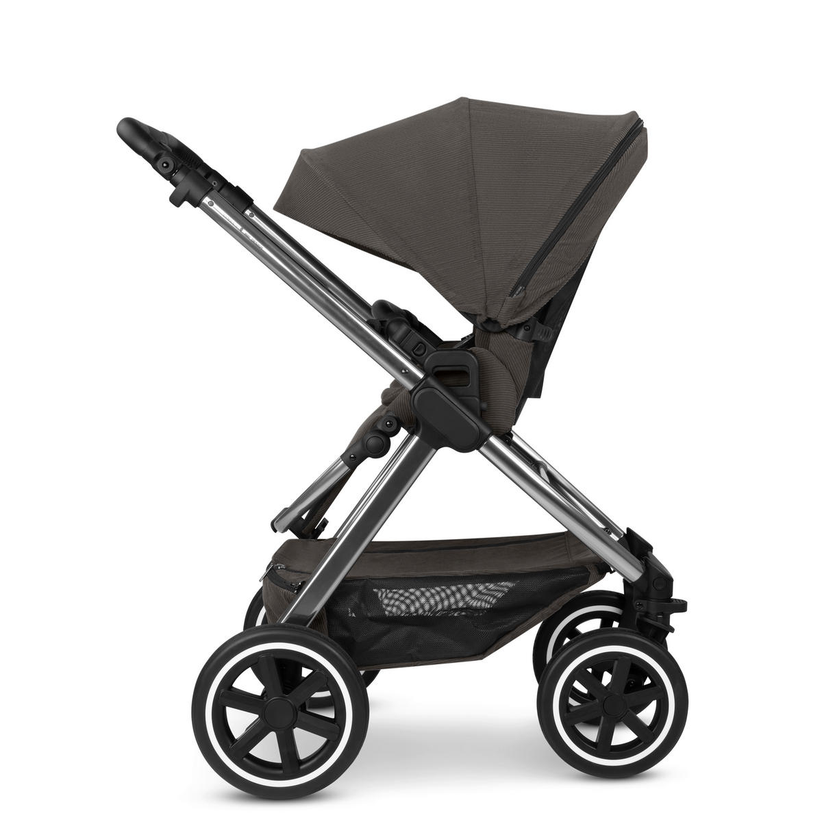 KINDERWAGEN  Samba 2  Almond  - Platinfarben/Grau, Basics, Metall (60/108/88cm) - ABC Design