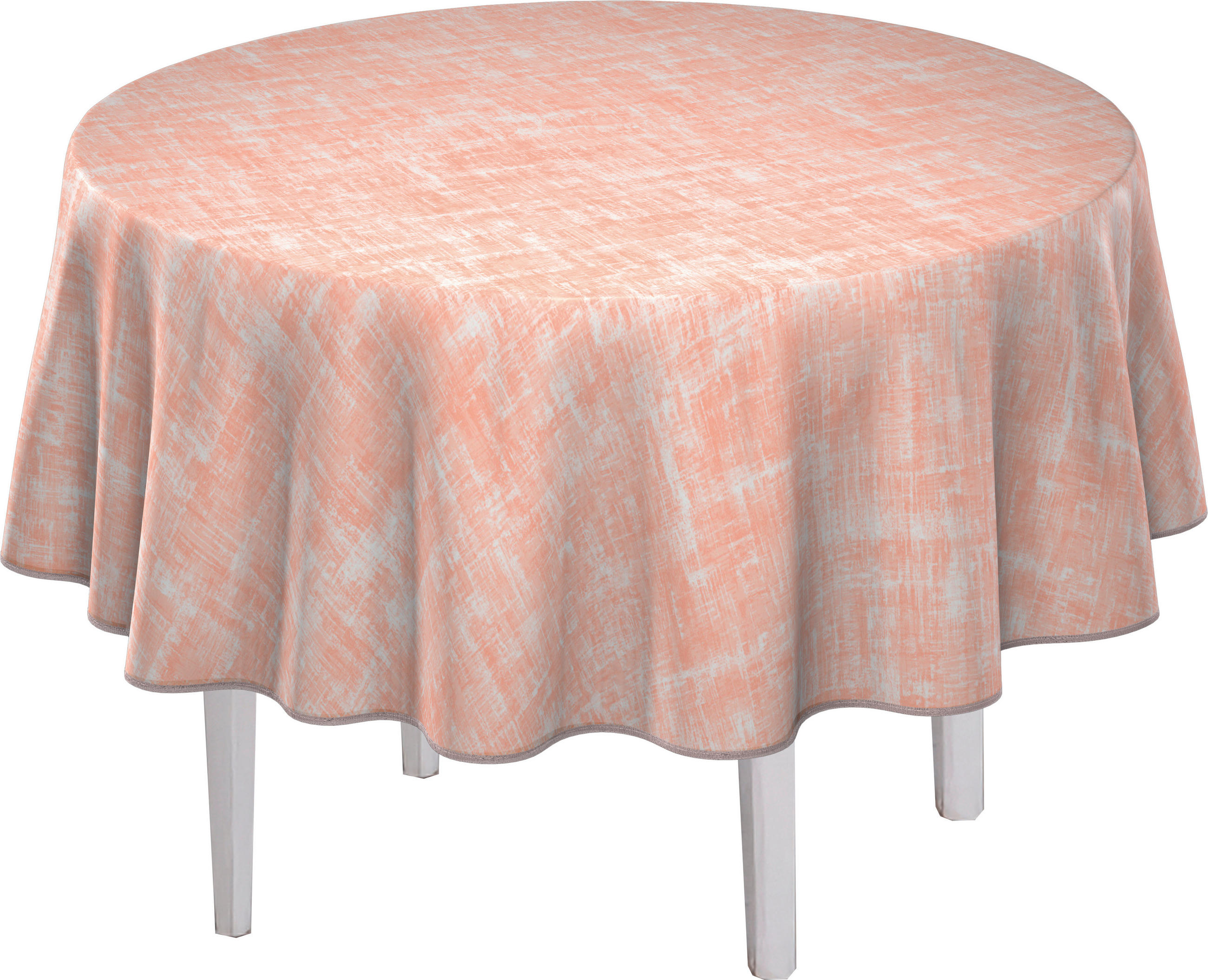TISCHDECKE WALL ART 140 cm  - Aprikose, Basics, Textil (140cm) - Peyer Syntex
