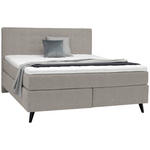 BOXSPRINGBETT 180/200 cm  in Greige  - Greige/Schwarz, KONVENTIONELL, Holz/Textil (180/200cm) - Voleo