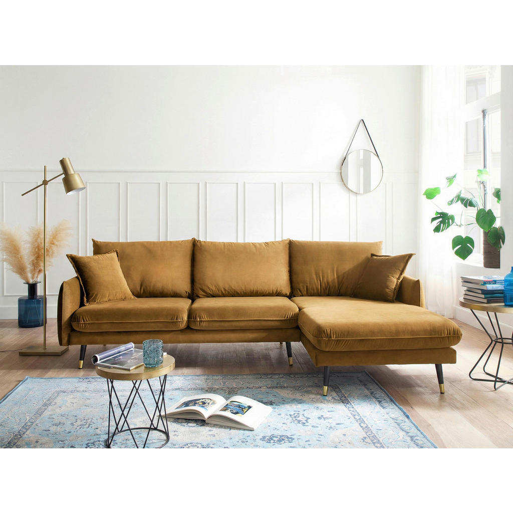 MID.YOU ROHOVÁ SEDAČKA, textil, horčicovožltá