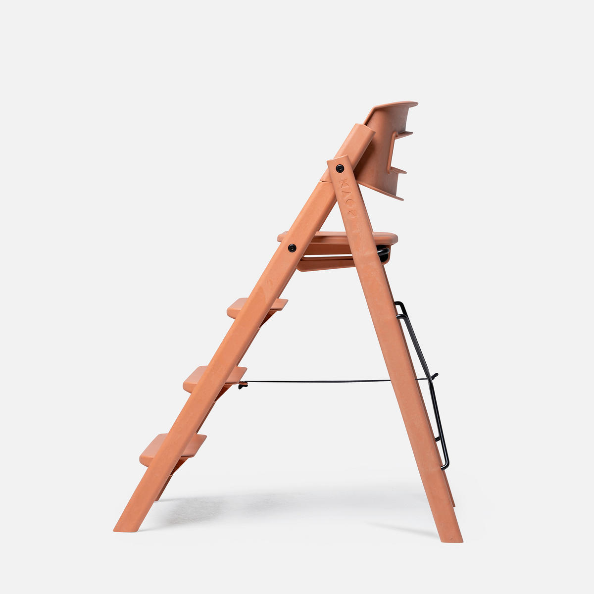 STOLČEK ZA HRANJENJE  KAOS Klapp High Chair    45,5/60/81 cm       terakota  - terakota, Basics, umetna masa (45,5/60/81cm)