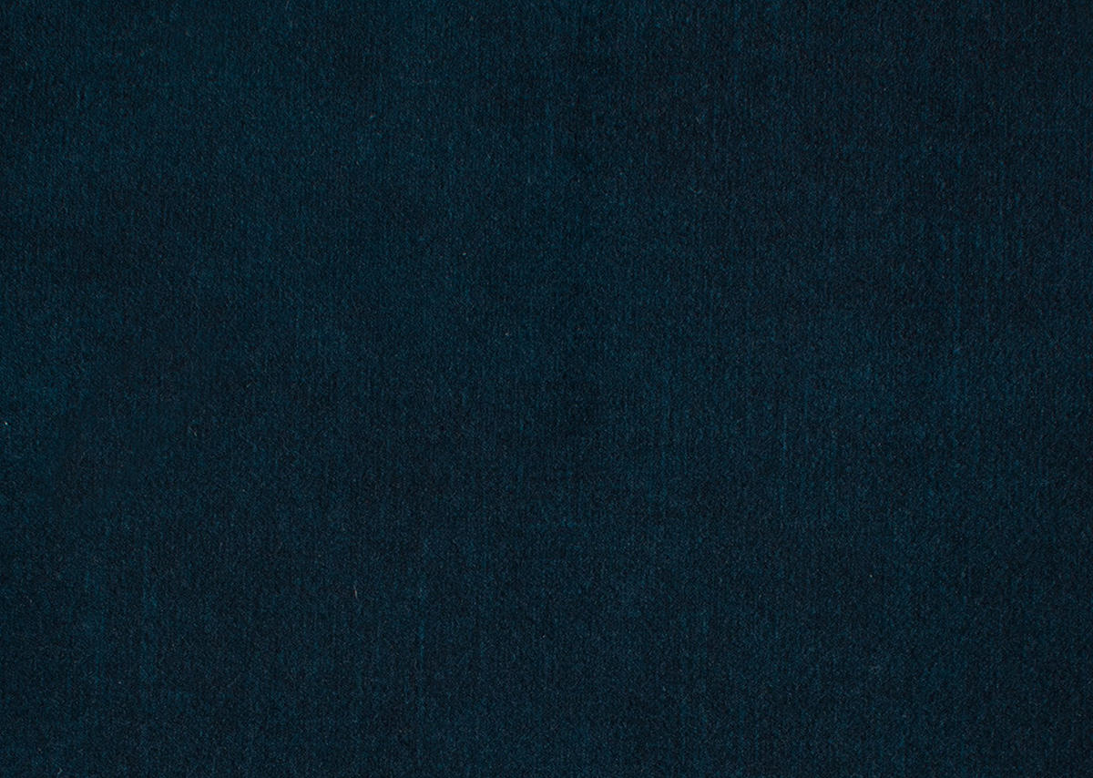 ECKSOFA in Velours Dunkelblau  - Schwarz/Dunkelblau, Design, Textil/Metall (180/310cm) - Dieter Knoll