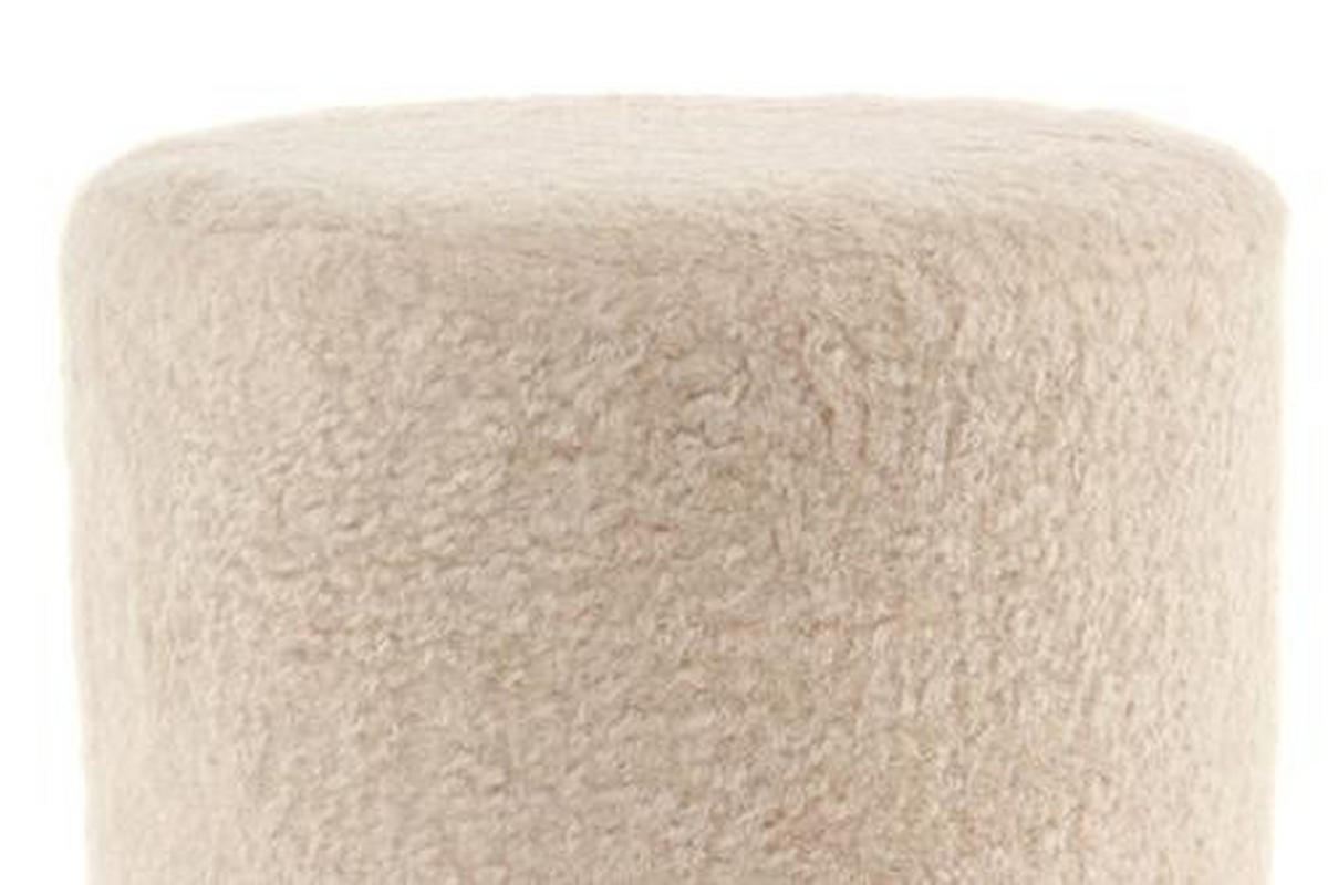 TABURET, kov, textil, 35/35/35 cm - barvy zlata/béžová, Basics, kov/textil (35/35/35cm)