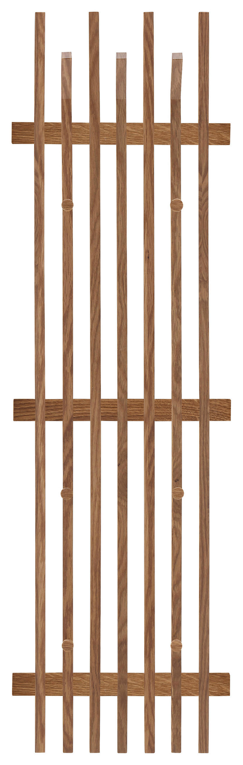 GARDEROBENPANEEL 40/135/11 cm  - Eichefarben, Basics, Holz (40/135/11cm)