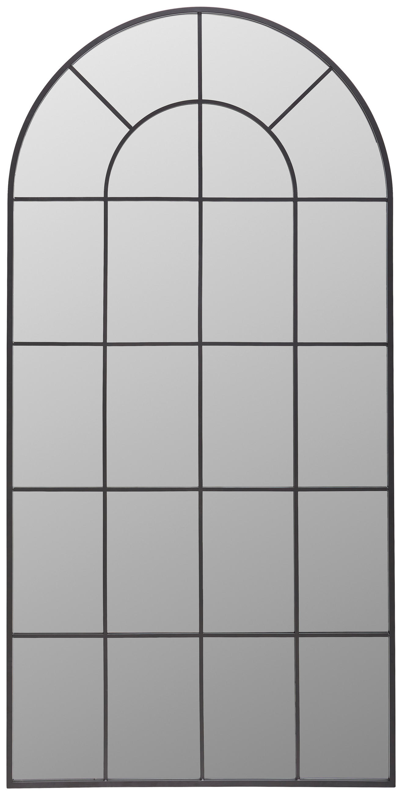 OGLEDALO ZIDNO  100/200/2,5 cm     - crna, Lifestyle, staklo/drvni materijal (100/200/2,5cm) - Landscape