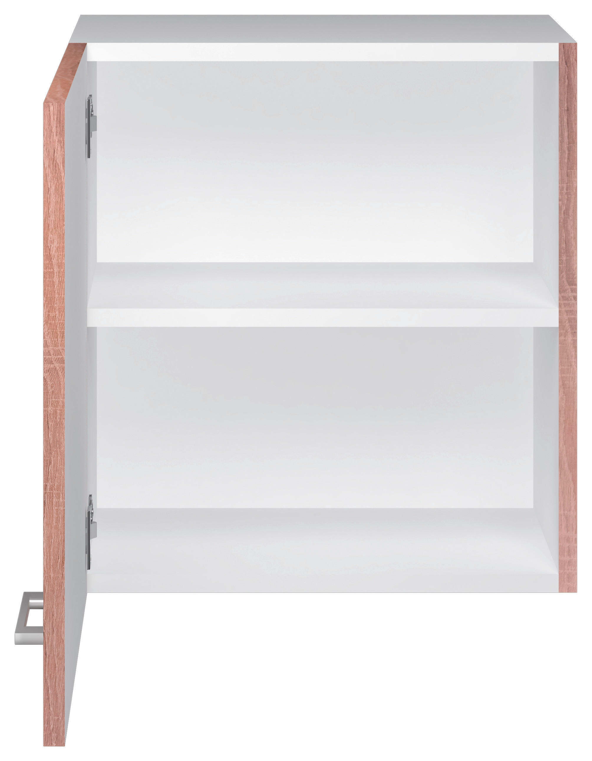 KÜCHENOBERSCHRANK 50/54,8/32 cm  in Weiß, Sonoma Eiche  - Alufarben/Weiß, KONVENTIONELL, Holzwerkstoff/Kunststoff (50/54,8/32cm) - FlexWell