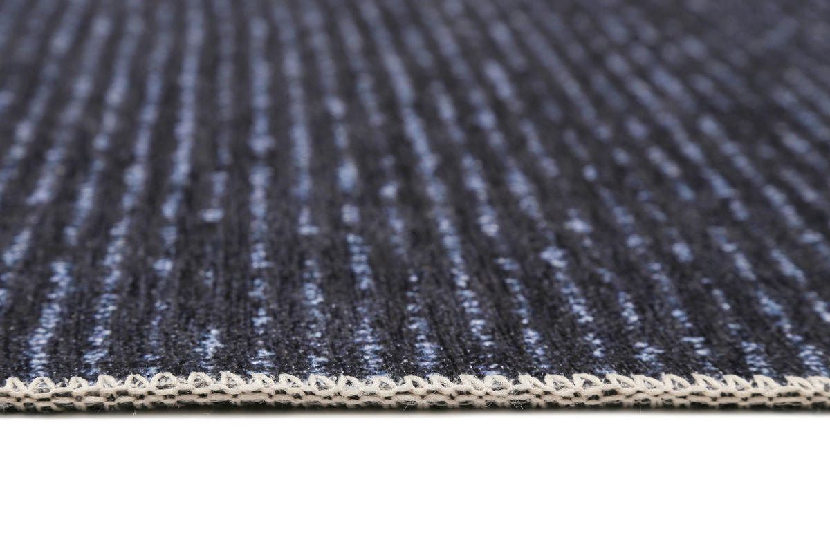 FLACHWEBETEPPICH 160/230 cm Marly Dunkelblau  - Dunkelblau, KONVENTIONELL, Textil (160/230cm) - Esprit