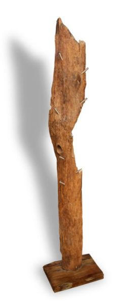 KLEIDERSTÄNDER in Teakfarben   - Teakfarben, LIFESTYLE, Holz/Metall (30/180/30cm) - Landscape