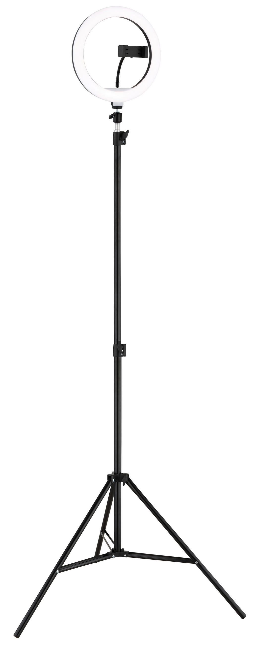 LED-GOLVLAMPA Delgado 63/210 cm    - opal/svart, Basics, metall/plast (63/210cm)