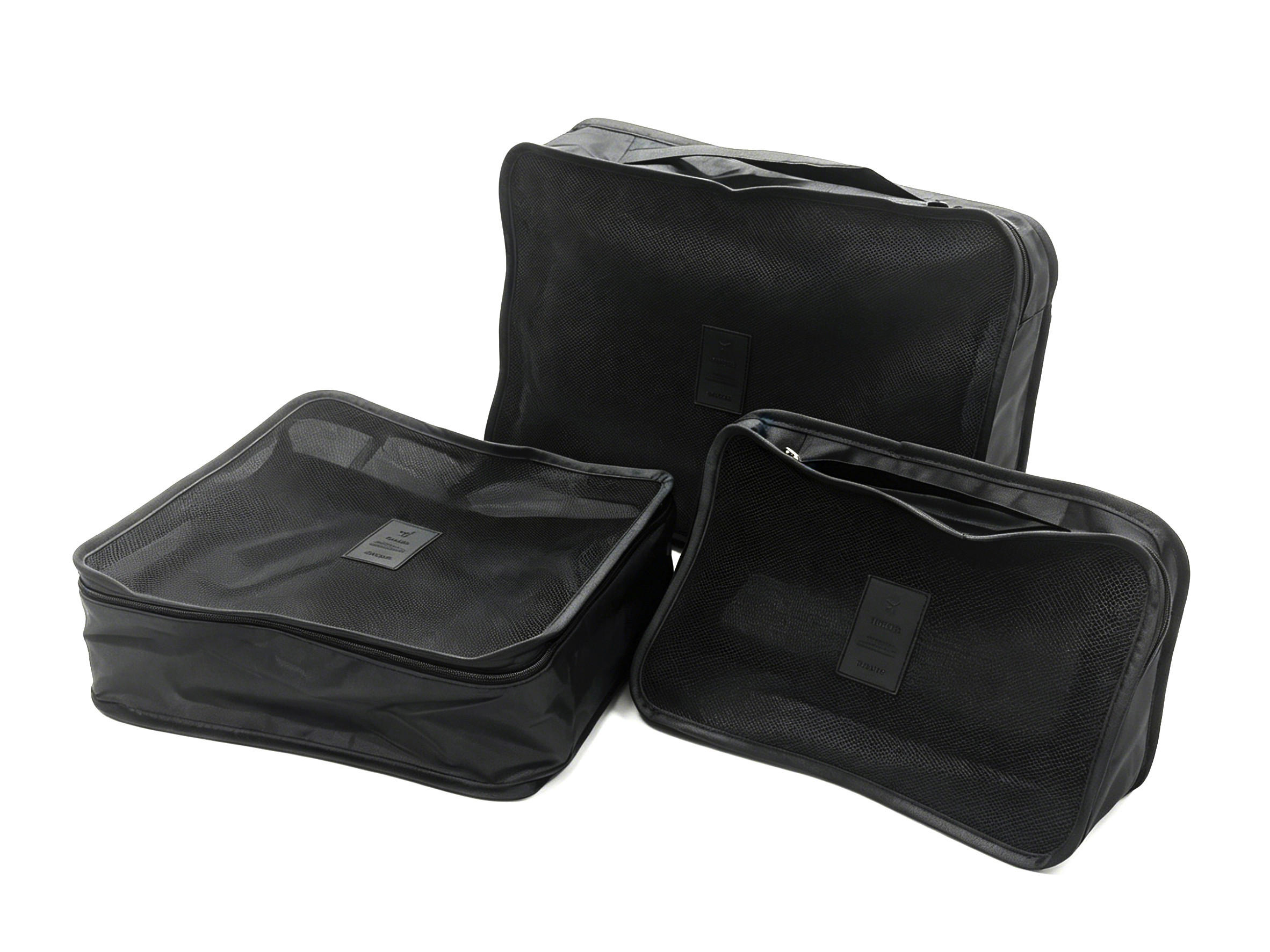 KOFFERORGANIZER-SET - Schwarz, KONVENTIONELL, Textil - Boxxx