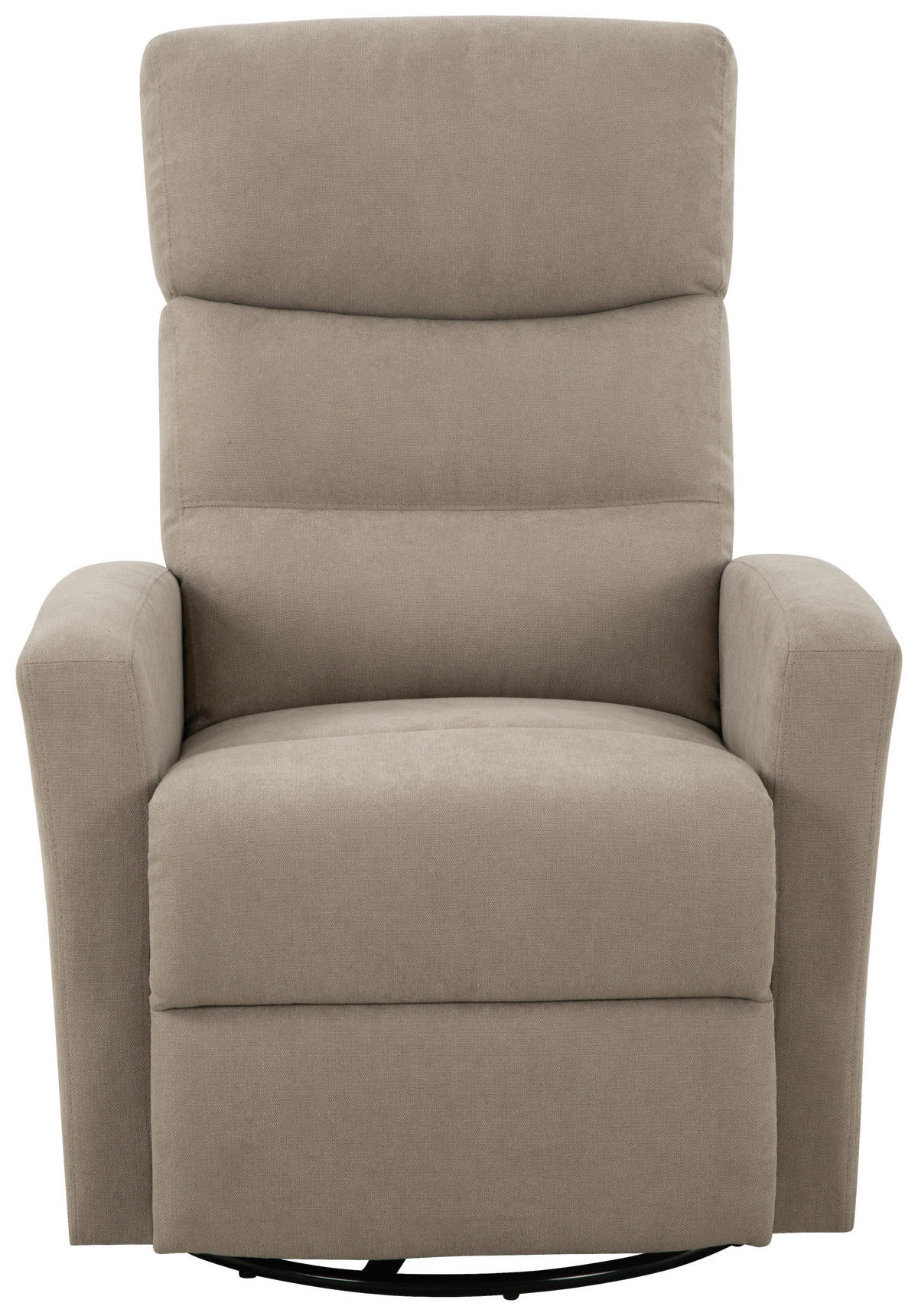 SITZGARNITUR Leinenoptik Taupe  - Taupe/Schwarz, KONVENTIONELL, Textil/Metall - P & B