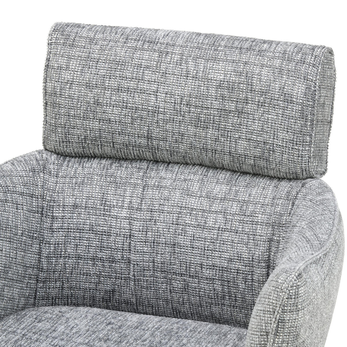 ARMLEHNSTUHL  in Edelstahl Mikrofaser  - Edelstahlfarben/Grau, KONVENTIONELL, Textil/Metall (61/89/63cm) - Livetastic