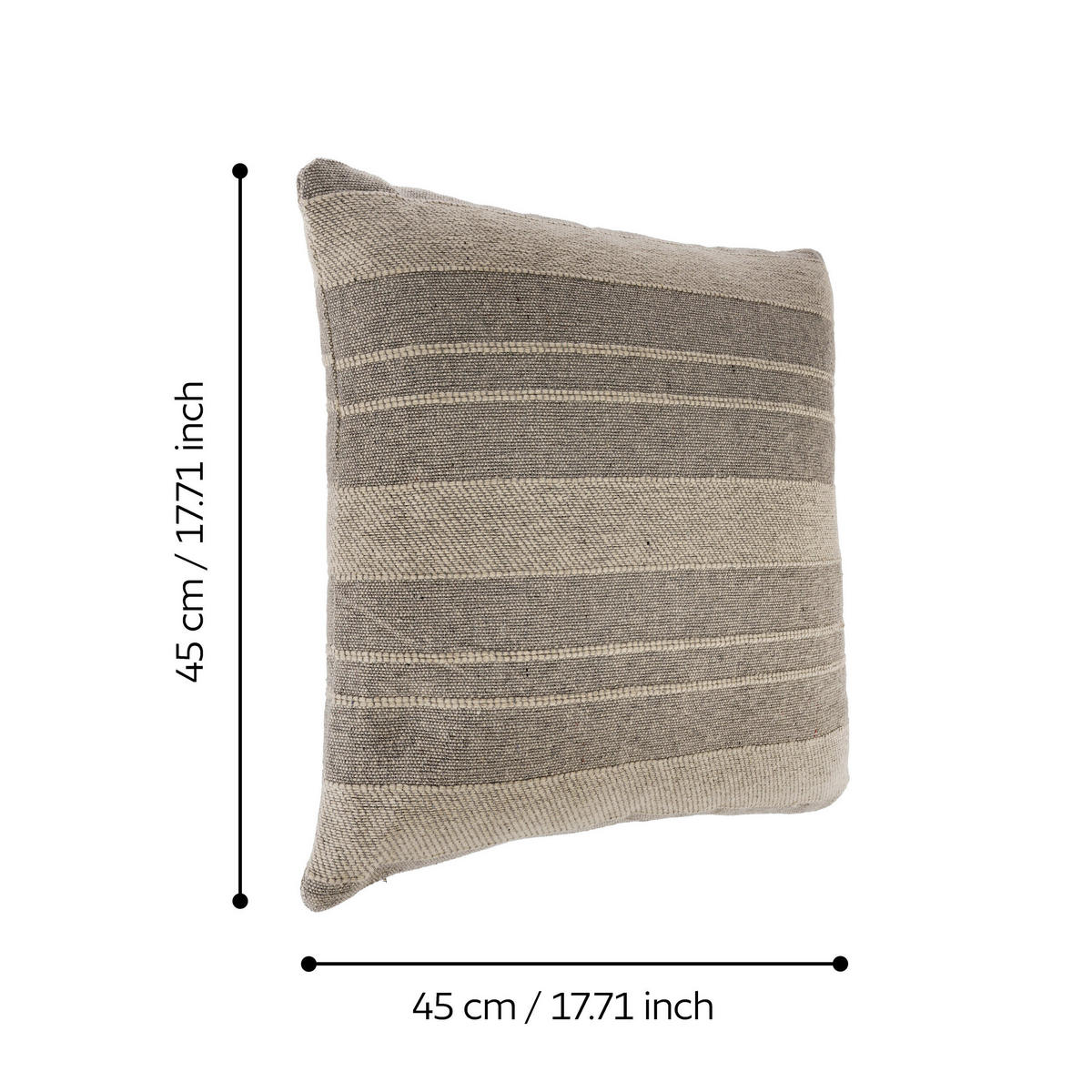 ZIERKISSEN  45/45 cm   - Hellgrau, Basics, Textil (45/45cm) - Eglo