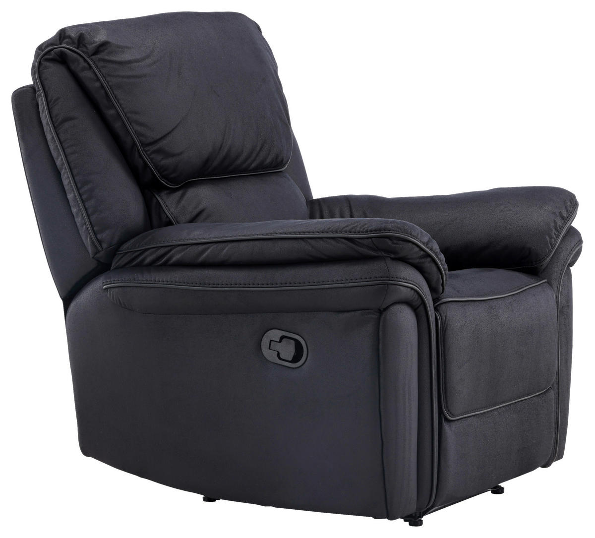 FERNSEHSESSEL  mit Schwarz  - Schwarz, Design, Kunststoff/Textil (104/103/99cm) - Livetastic