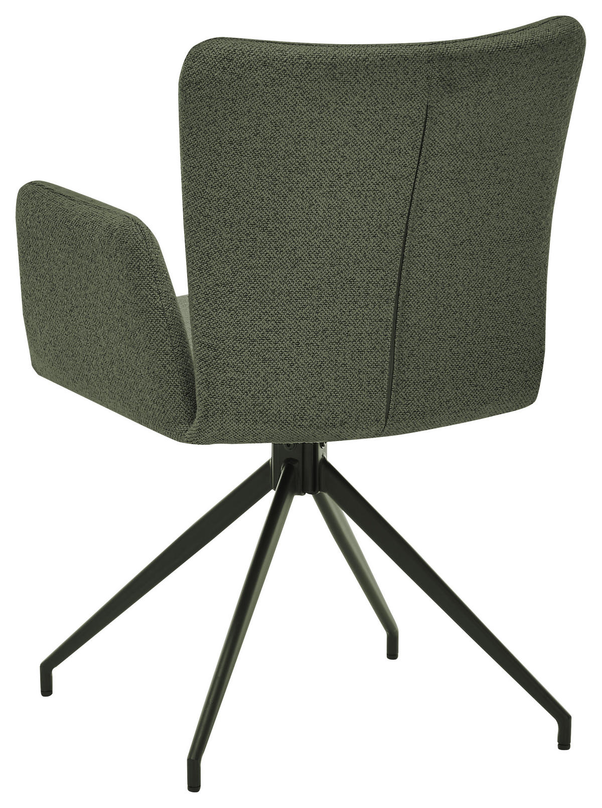 ARMLEHNSTUHL  in Stahl Bouclé  - Schwarz/Grün, Trend, Textil/Metall (57/86/61,5cm) - SetOne by Musterring