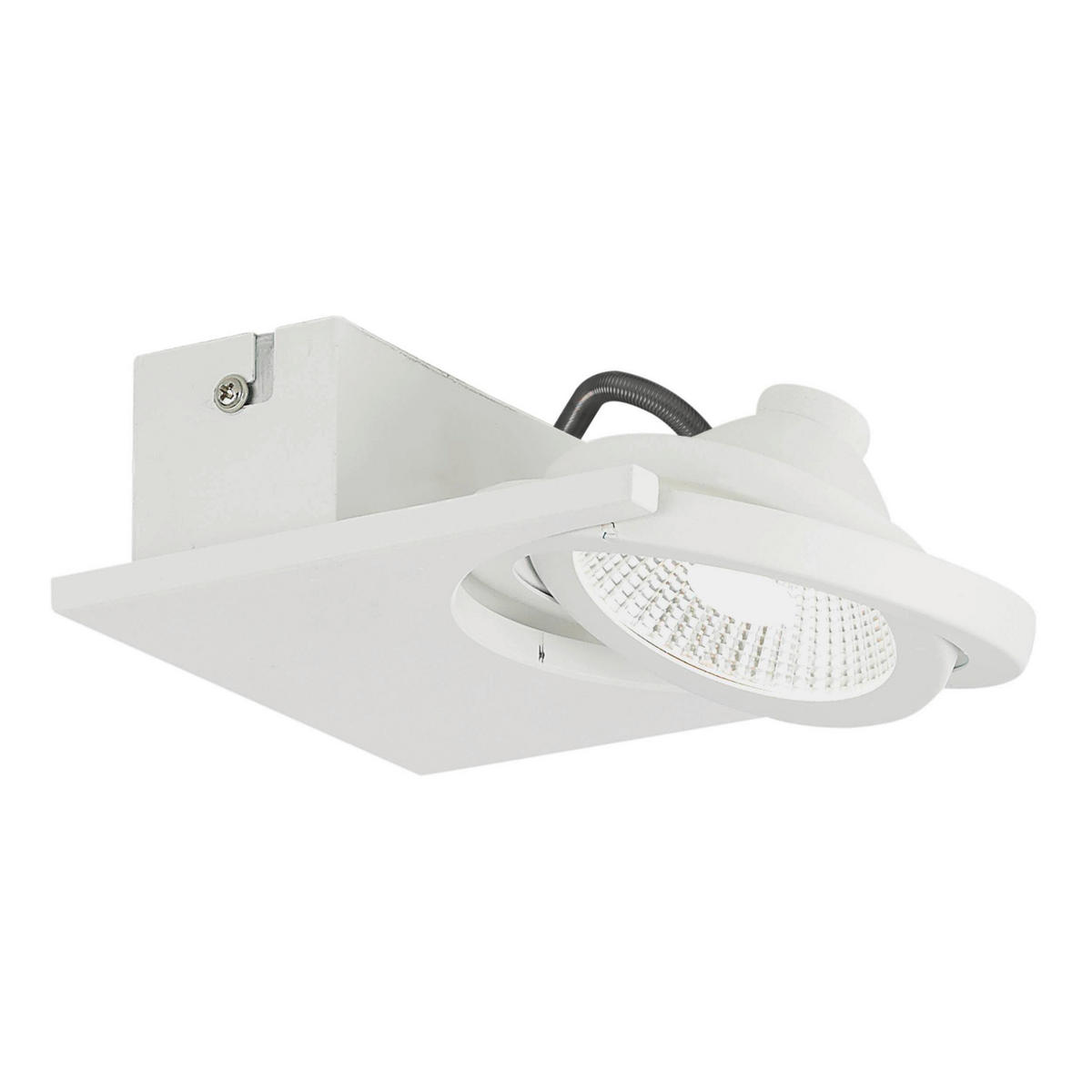 WANDLEUCHTE 14/14/6 cm   - Weiß, Design, Glas/Metall (14/14/6cm) - Eglo