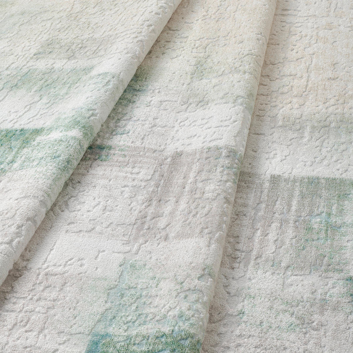 VINTAGE-TEPPICH 200/290 cm ONDEA MARTIN waschbar Creme, Hellgrau, Mintgrün  - Creme/Hellgrau, Design, Kunststoff/Textil (200/290cm) - Lindorug