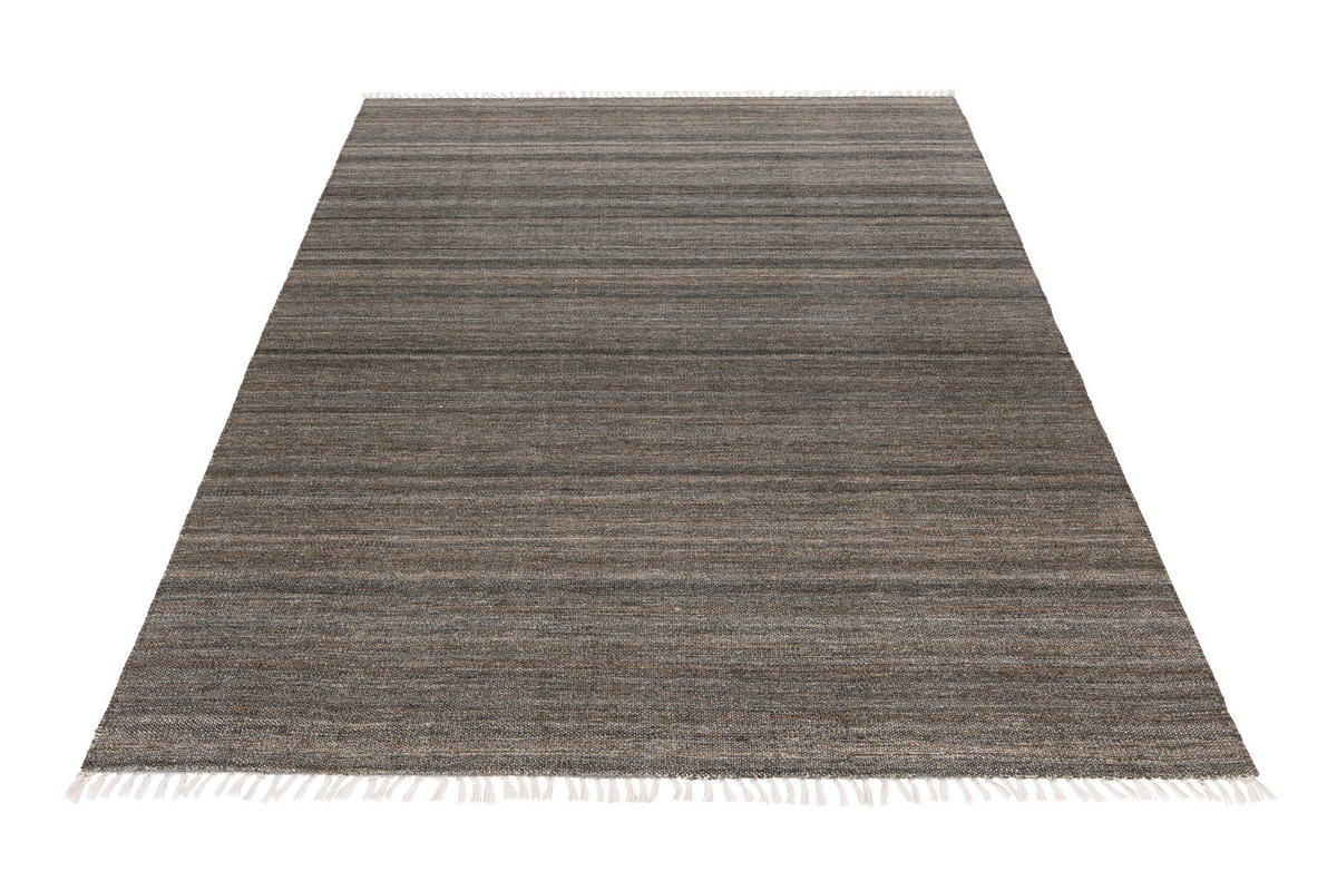 FLACHWEBETEPPICH 80/150 cm My Nador  - Anthrazit, Design, Textil (80/150cm)