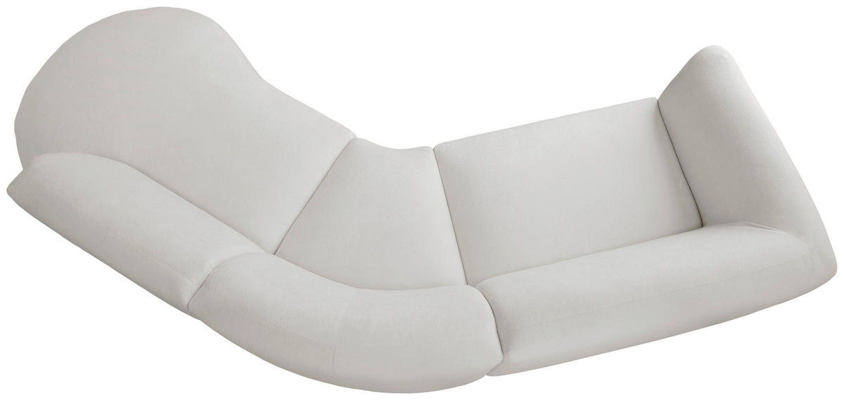 ECKSOFA in Mikrofaser Beige  - Beige/Schwarz, Modern, Kunststoff/Textil (276/182cm) - Livetastic