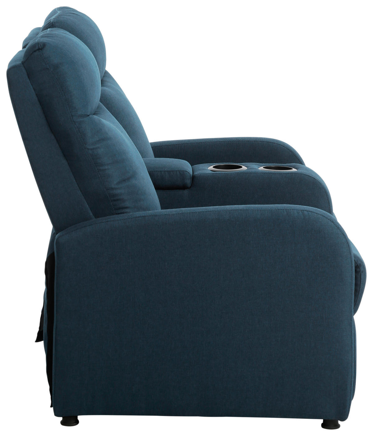 HÁZIMOZI KANAPÉ textil kék  - fekete/kék, Design, műanyag/textil (128/95/92cm) - P & B