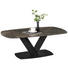 COUCHTISCH in Metall, Glas, Keramik 120/70/43 cm - Dunkelgrau/Schwarz, MODERN, Glas/Keramik (120/70/43cm) - Novel COUCHTISCH in Metall, Glas, Keramik 120/70/43 cm - Dunkelgrau/Schwarz, MODERN, Glas/Keramik (120/70/43cm) - Novel