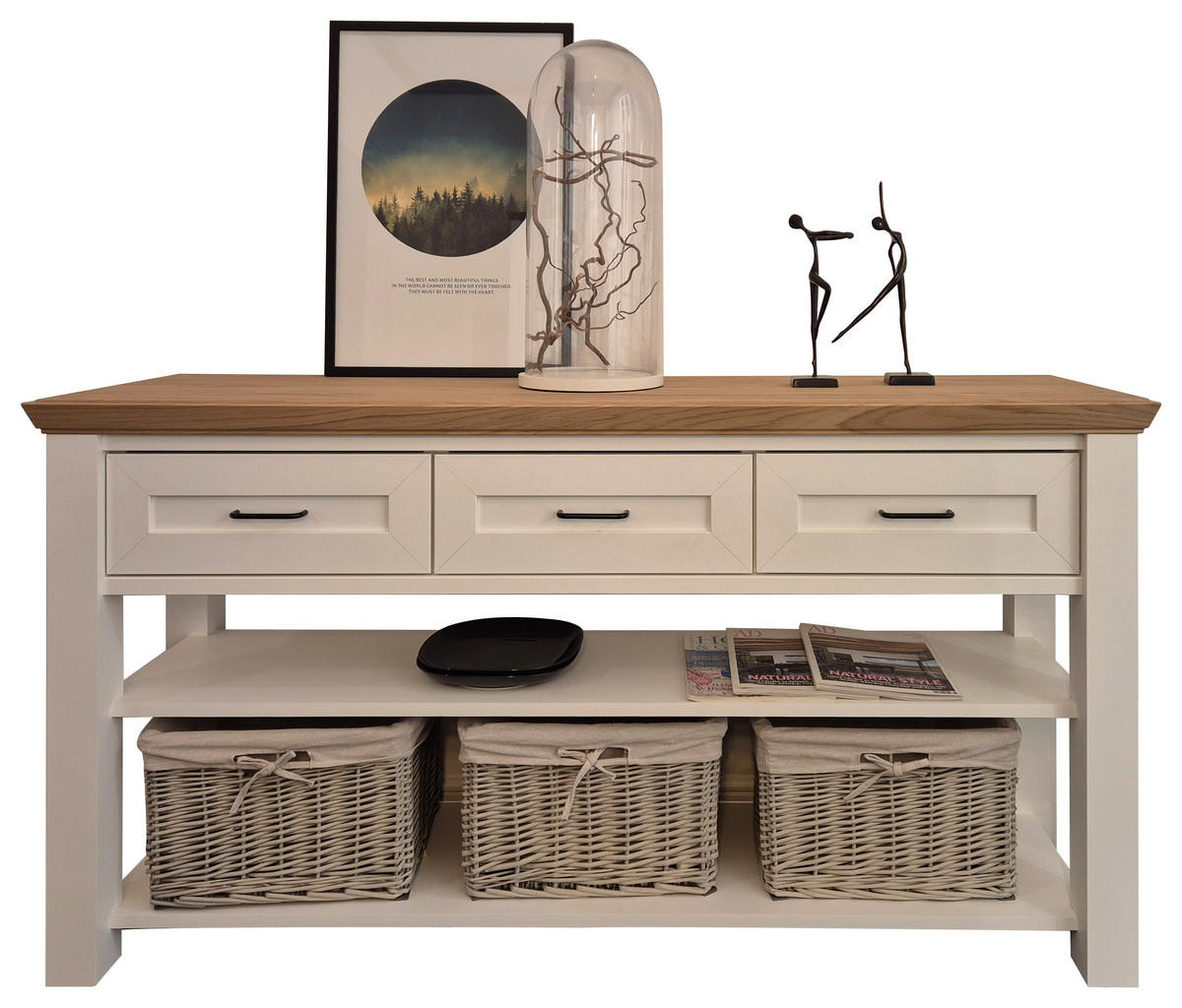 ANRICHTE Creme, Eichefarben  157/81/43 cm  - Eichefarben/Creme, LIFESTYLE, Holz/Holzwerkstoff (157/81/43cm) - Landscape