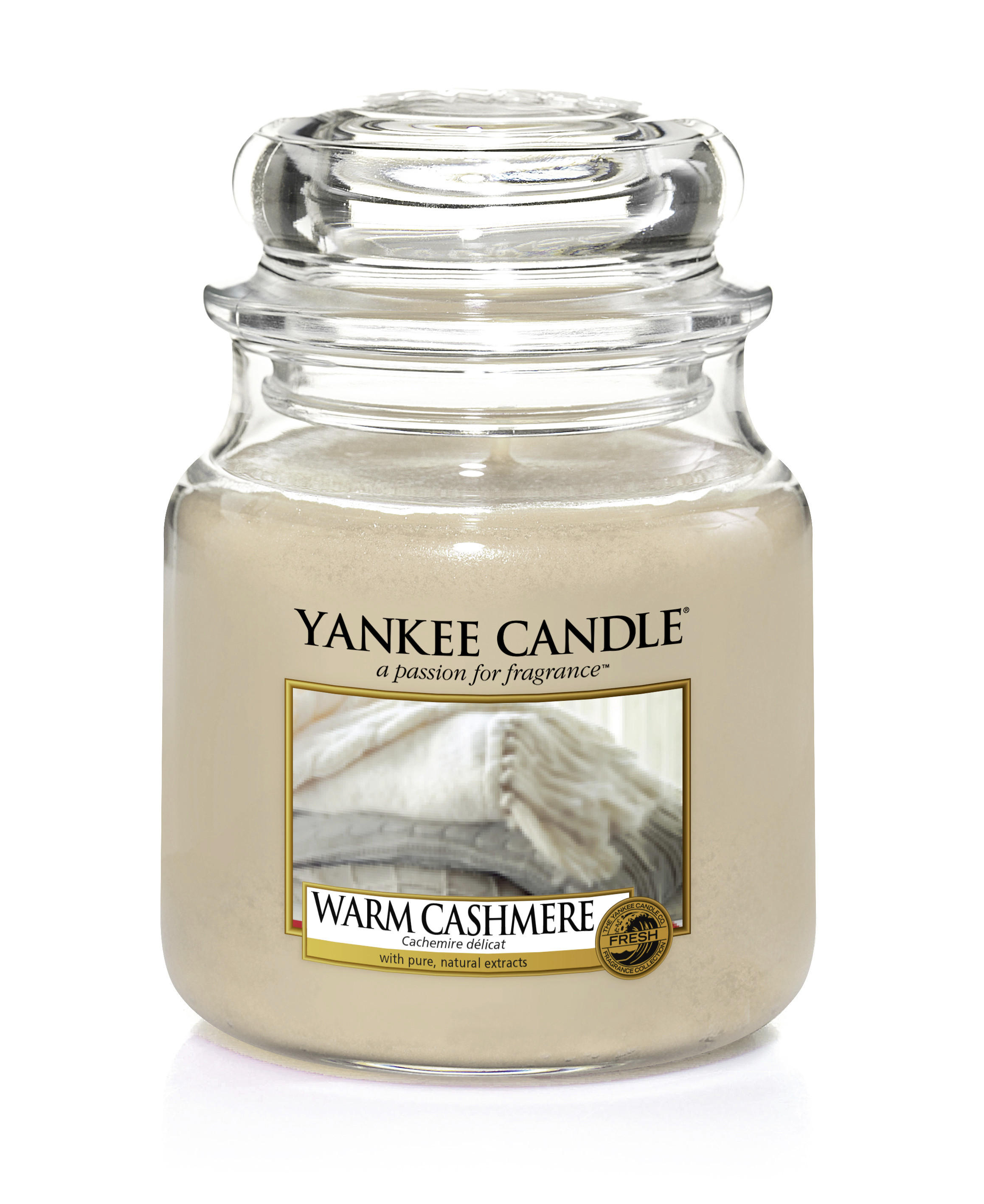 DUFTKERZE Yankee Candle Warm Cashmere  - Hellbraun/Transparent, KONVENTIONELL, Glas (9,7/13,5cm) - Yankee Candle