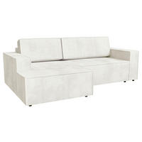 Ecksofa inkl. Funktion Beige Cord  - Beige/Schwarz, MODERN, Kunststoff/Textil (149/245cm) - Stylife