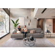 ECKSOFA in Echtleder Greige  165/313 cm  - Greige/Schwarz, Design, Leder/Metall (165/313cm) - Emilio Belluti