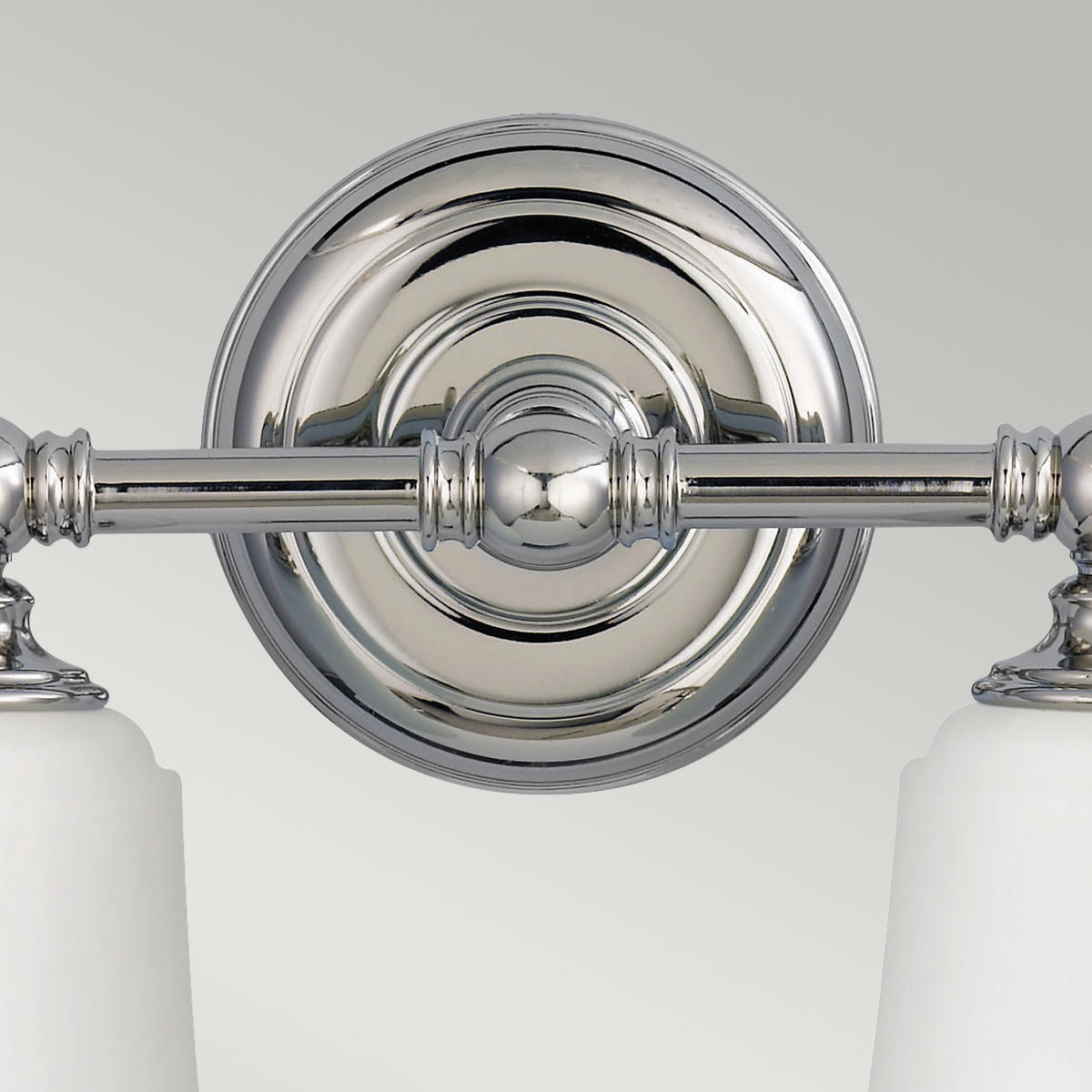 BADEZIMMER-WANDLEUCHTE - Chromfarben, Design, Glas/Metall (33/24.8/15.2cm) - Elstead Lighting
