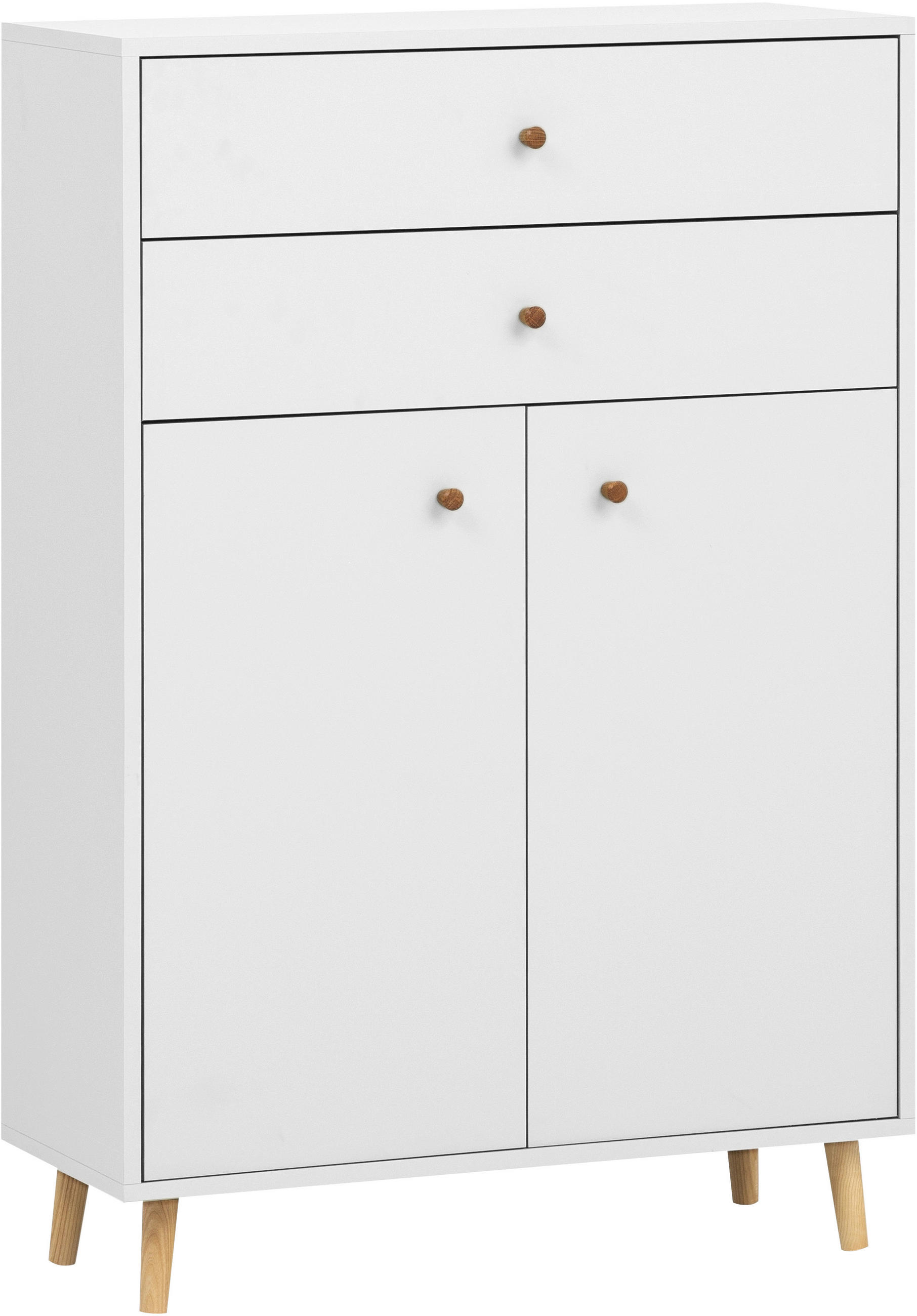 MIDISCHRANK 77/113,4/33,1 cm  - Eichefarben/Eschefarben, MODERN, Holz/Holzwerkstoff (77/113,4/33,1cm) - Stylife