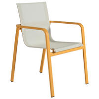 STAPELSESSEL Aluminium Gelb, Beige  - Gelb/Beige, Design, Textil/Metall (57/84/68cm) - Ambia Garden